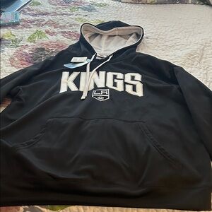 NHL Kings Black and White Hoodie Sweater